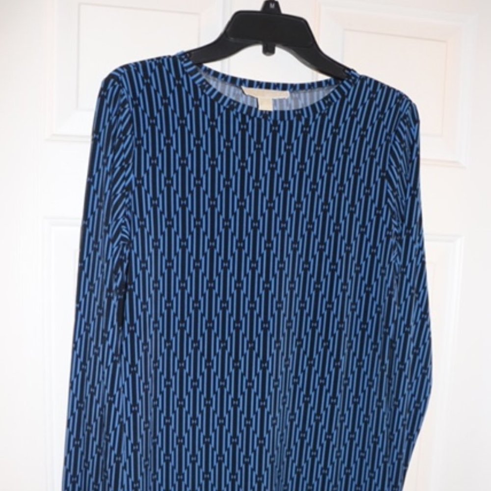 Michael Kors Black and Blue Print
